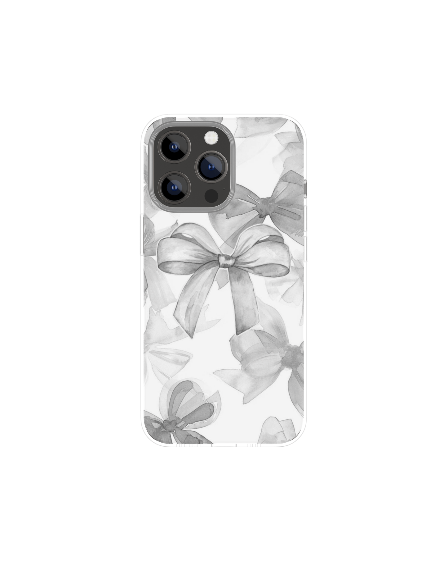 Silver Coquette Themed Phone Case