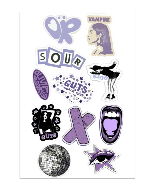 Olivia Rodrigo Sticker Sheets