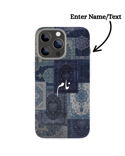 Customize Blue Arabic Carpet Themed Phone Case