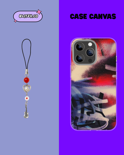 Rockstar Rebel Themed Phone Case & Charm