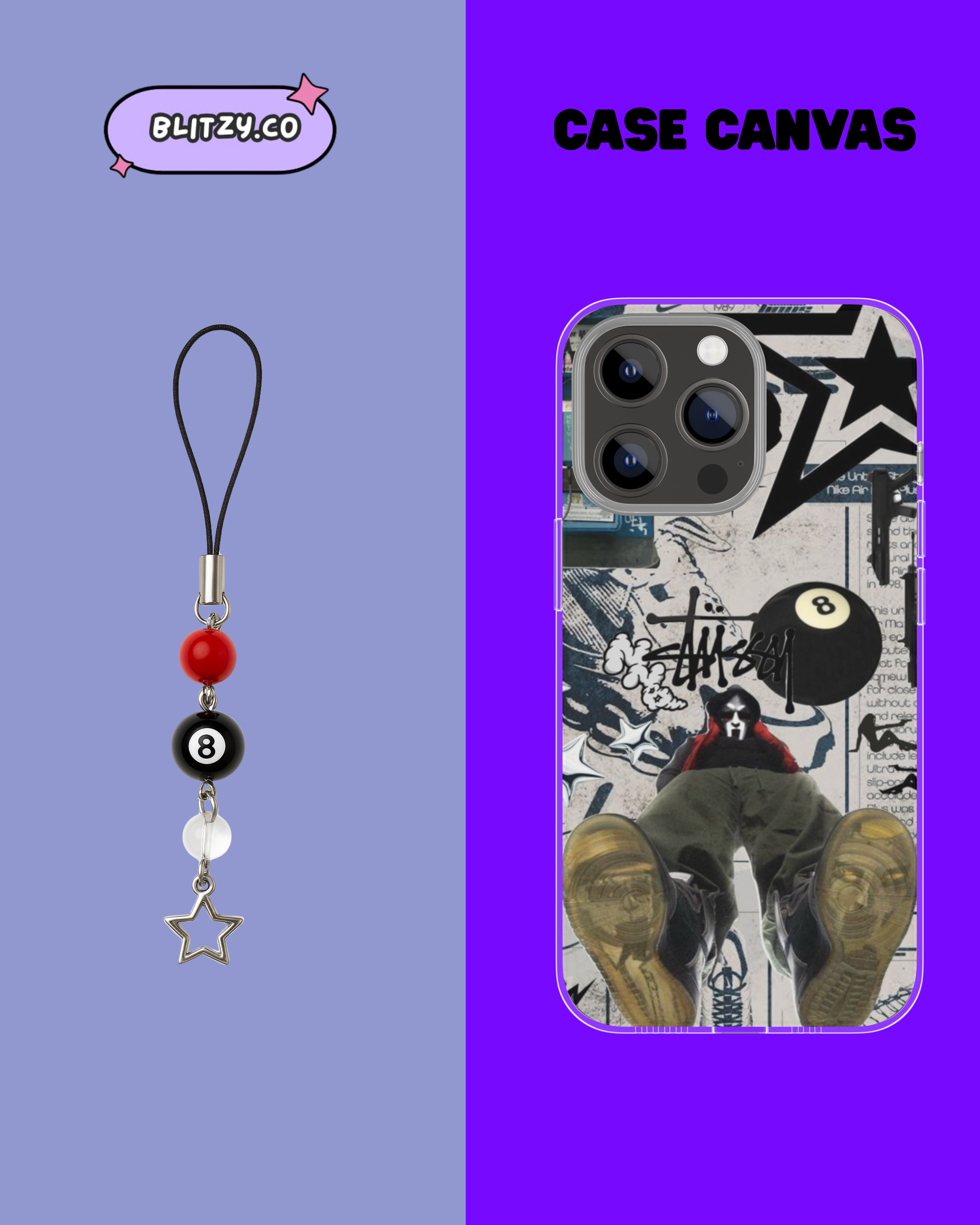 8 ballin' Phone Case & Charm