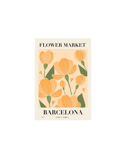 Aesthetic Flower Market Themed Posters