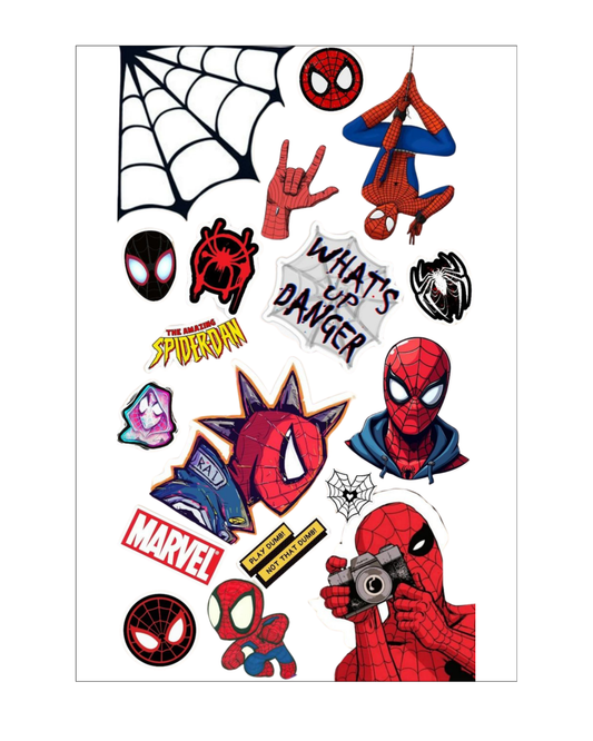 Spidey Themed Sticker Sheets