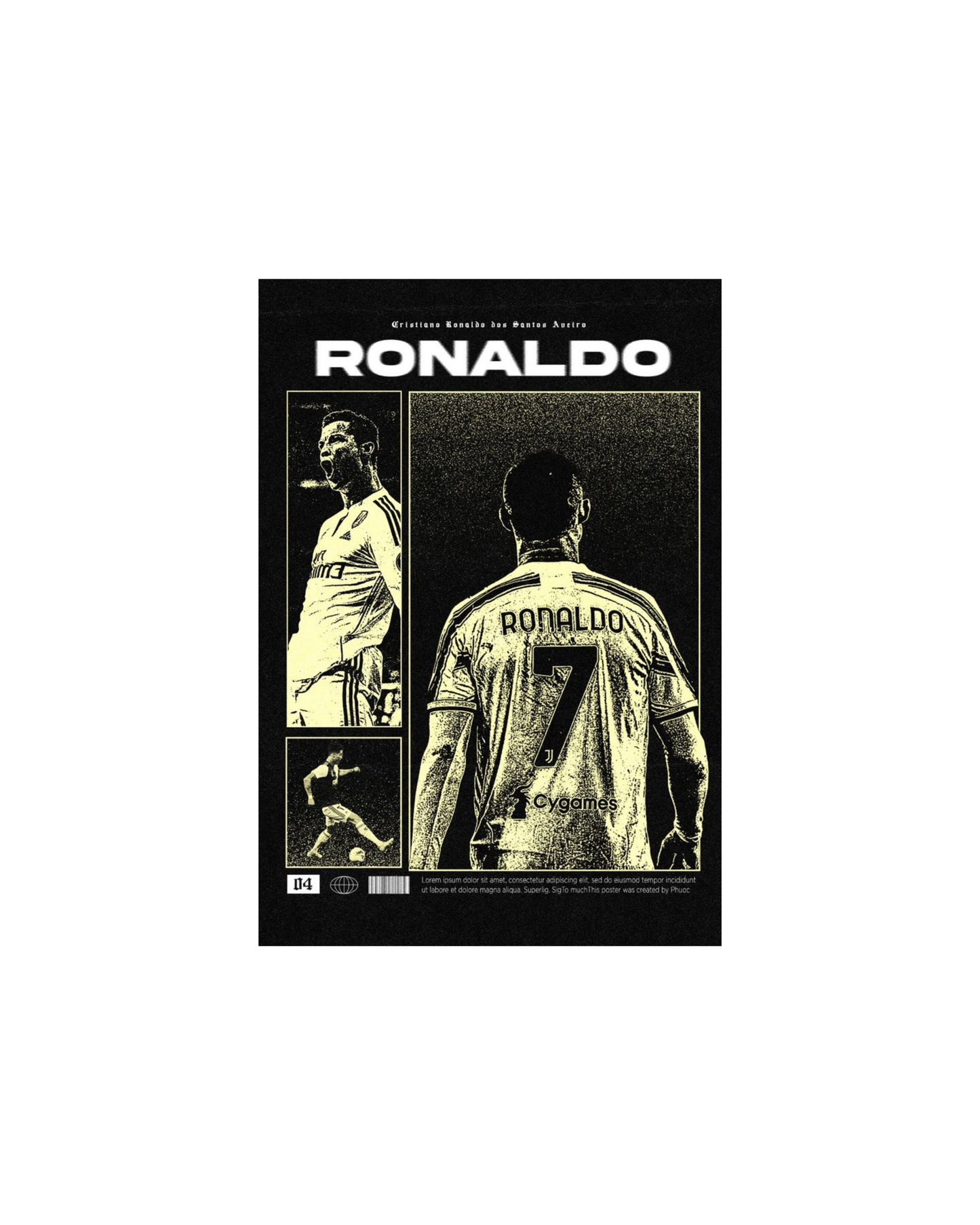 Cristiano Ronaldo Themed Posters