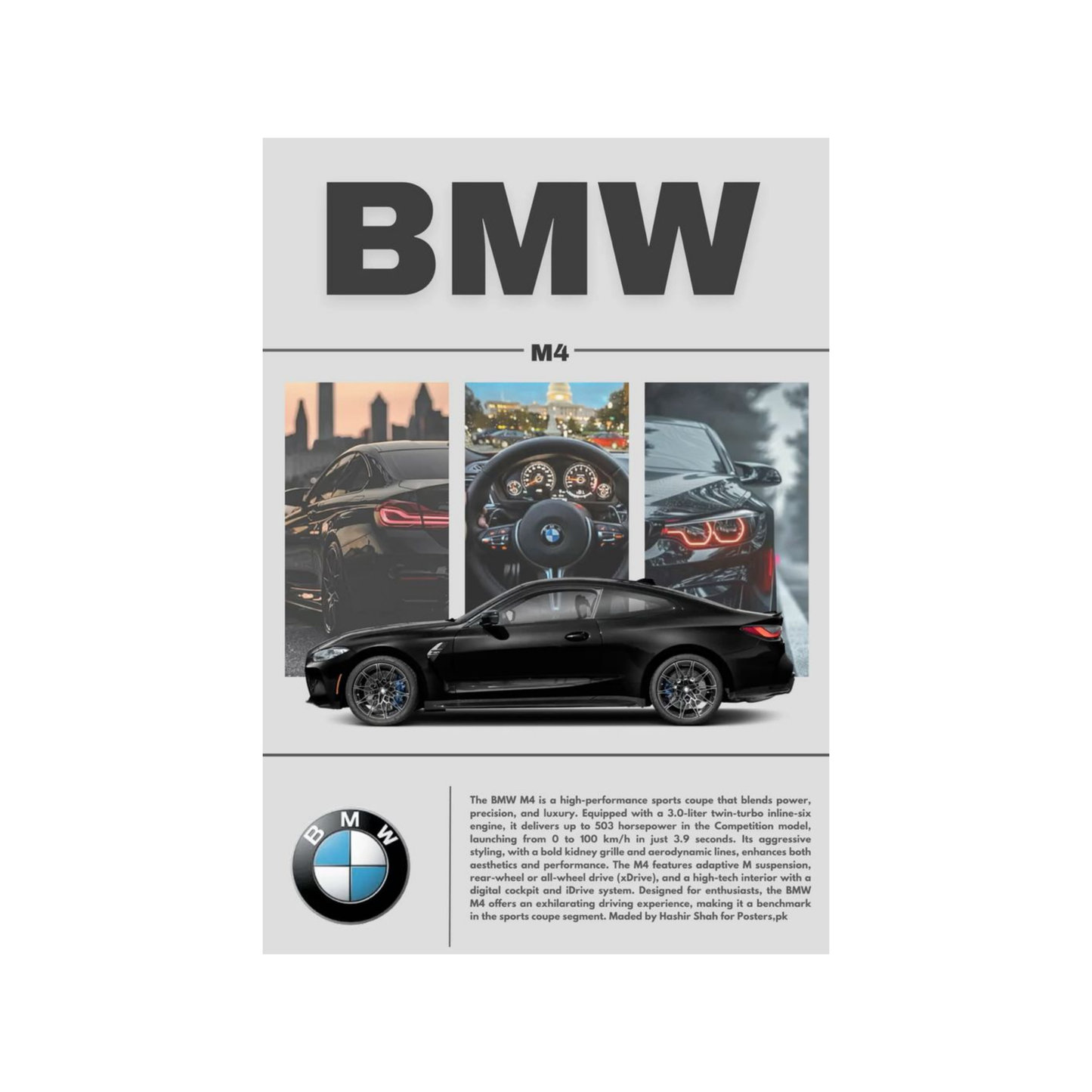 Bmw Themed Car Posters - Vol II