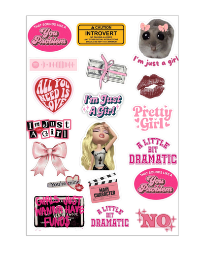 Sarcastic Memes Sticker Sheets