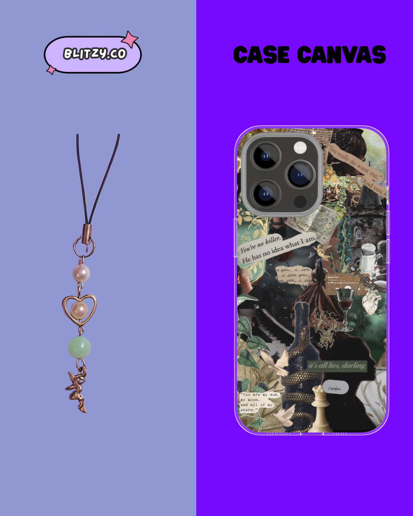 Fairy Dust Inspired Phone Case & Charm